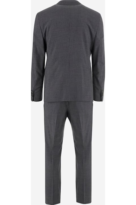 Tagliatore Suits for Men Tagliatore Wool Mixed Dress