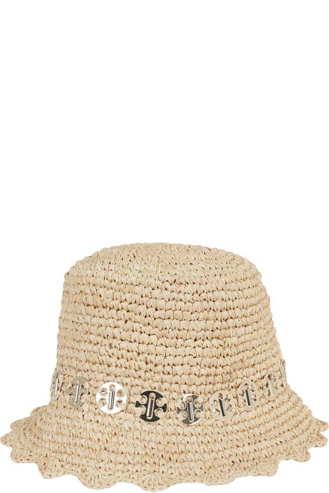 Hats for Women Paco Rabanne Chain-linked Bucket Hat