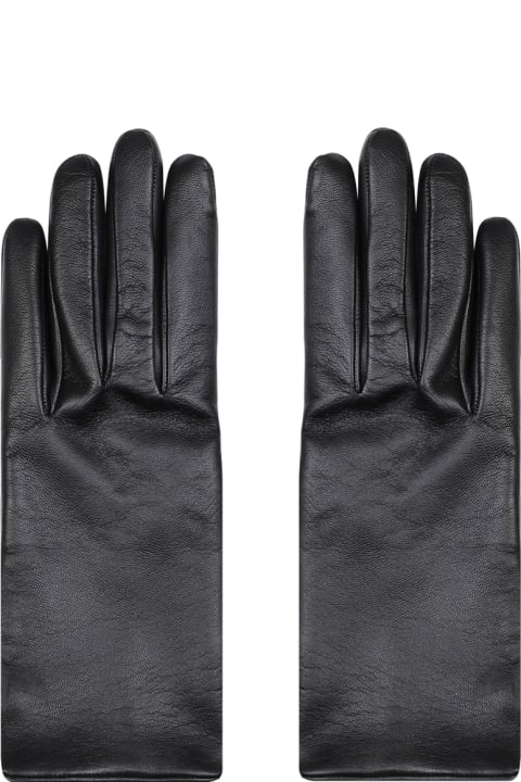 Gloves for Men Saint Laurent Cassandre Leather Gloves