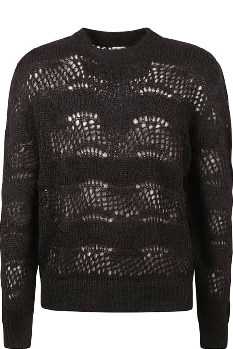 Saint Laurent Sweaters for Men Saint Laurent Crewneck Long-sleeved Sweater