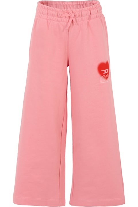 Homeware Diesel Pink Trousers For Girl With Heart