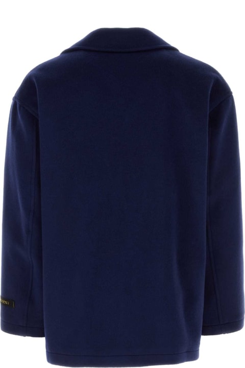 Homeware Marni Blue Wool Blend Coat