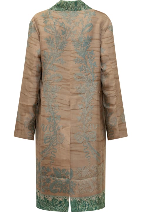 Pierre-Louis Mascia Coats & Jackets for Women Pierre-Louis Mascia Silk Coat With Floral Pattern