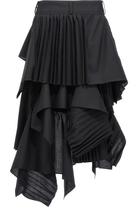 Sacai Suiting Mix Skirt | italist