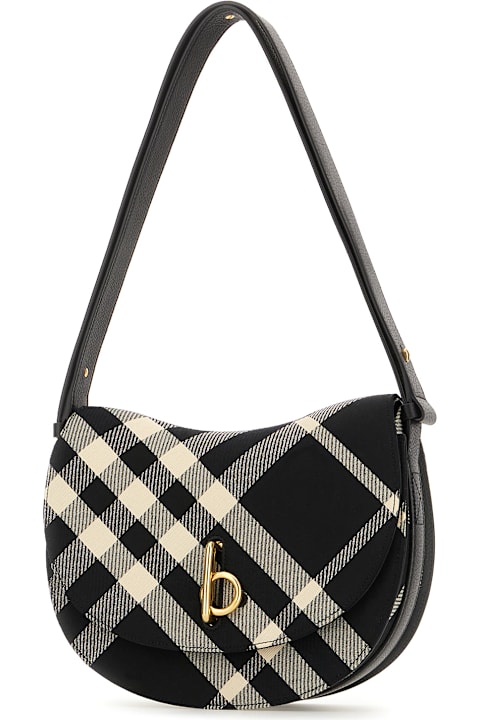 Burberry Bags for Women Burberry Embroidered Polyester Blend Medium Rocking Horse Shoulder Bag