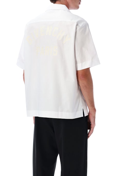 Homeware Givenchy Givenchy White Cotton Hawaiian Collar Shirt