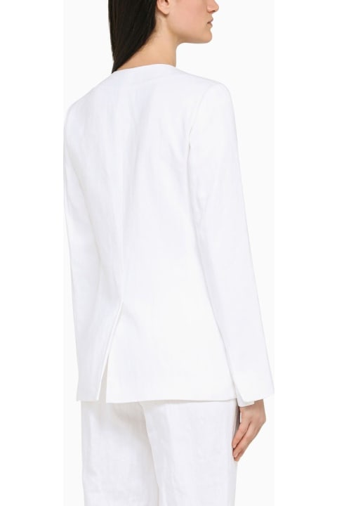 Fashion for Women Dries Van Noten White Double-breasted Jacket