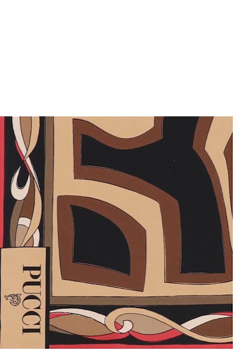 Pucci Silk Scarf With Maze Print