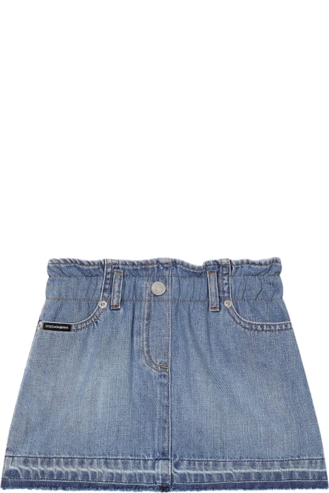 Dolce & Gabbana Bottoms for Girls Dolce & Gabbana Denim Skirt