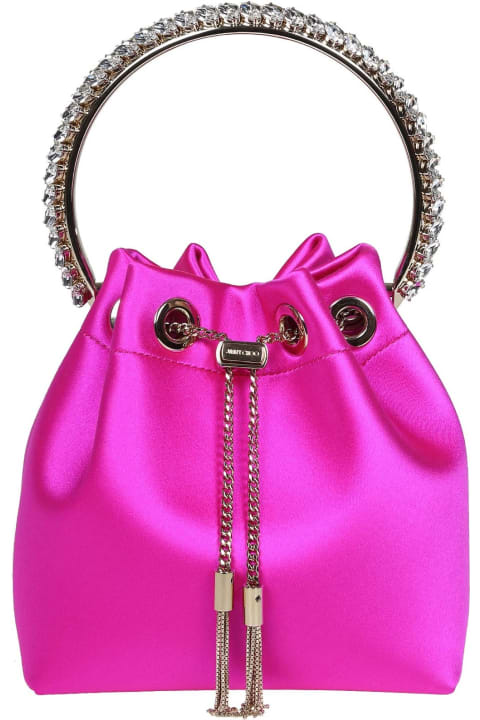 Homeware Jimmy Choo Bon Bon Bucket In Fuchsia Satin