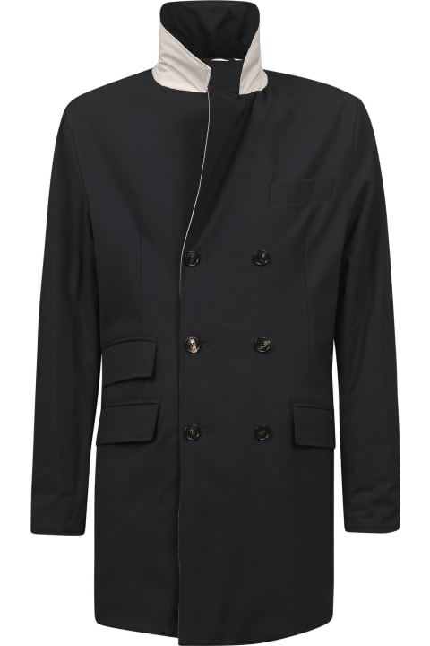 Sartorio Napoli Coats & Jackets for Men Sartorio Napoli Double-Breasted Reversible Coat