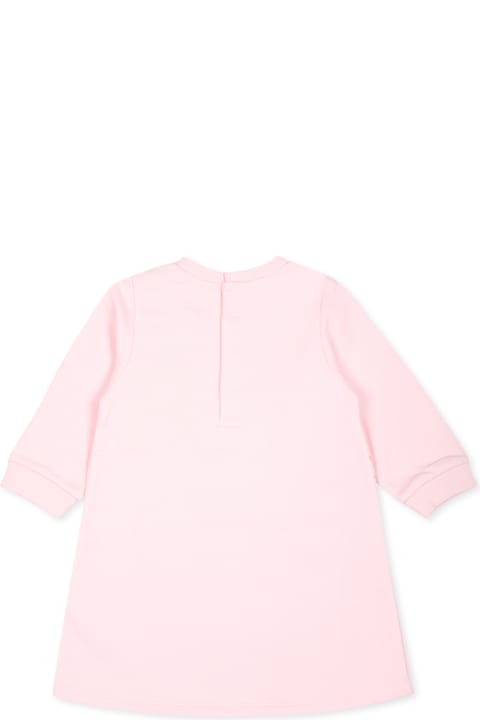 Homeware Marc Jacobs Pink Dress For Baby Girl With Bag Print