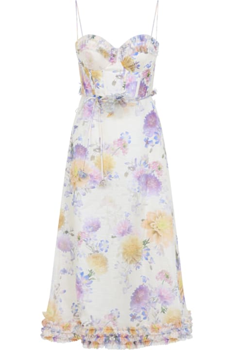 Zimmermann for Men Zimmermann Luna Riffle Midi Dress