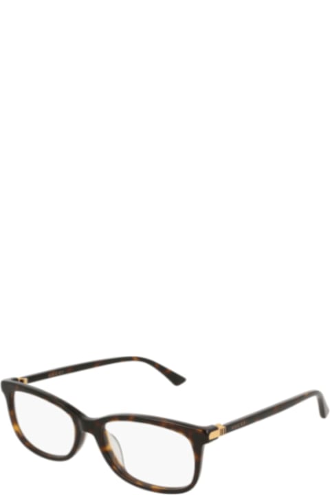Gucci Eyewear نظارات لـ القسم الرجالي Gucci Eyewear Gg0296oa002 Havana Havana Transpa