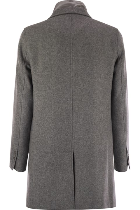 أدوات منزلية Herno Wool Coat With Bib