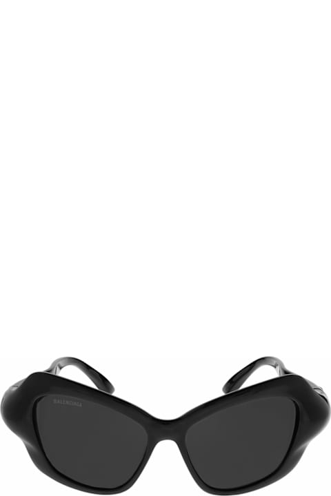 Balenciaga نظارات لـ السيدات Balenciaga Palazzo Cat Sunglasses For Women In Black