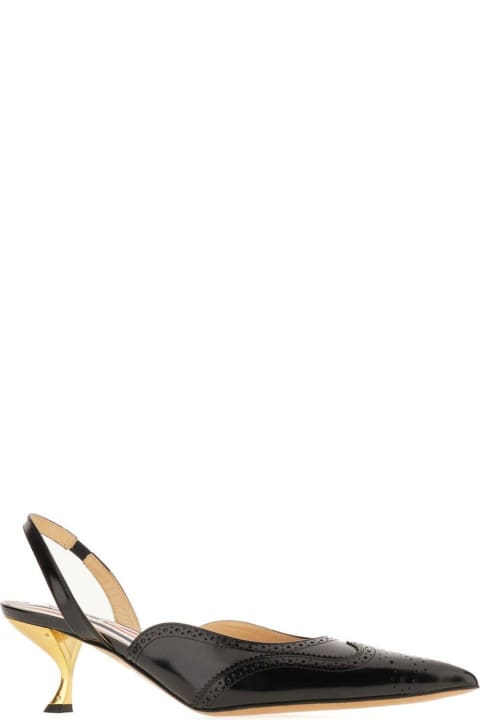 Thom Browne High-Heeled Shoes for Women Thom Browne Pointed-toe Slingback Pumps