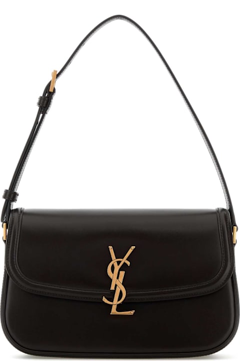 Homeware Saint Laurent Dark Brown Leather Solferino Shoulder Bag