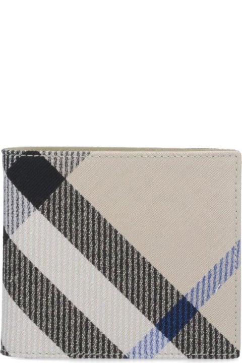 メンズ Burberryのアクセサリー Burberry Check Printed Bi-fold Wallet