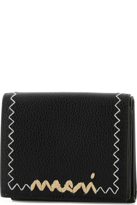 Fashion for Men Marni Black Leather Wallet
