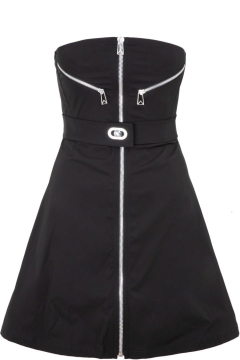 Homeware Bottega Veneta Zipdetail Strapless Dress