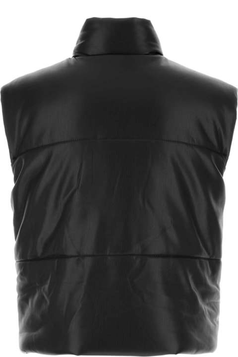 Nanushka Coats & Jackets for Men Nanushka Black Synthetic Leather Jovan Padded Jacket