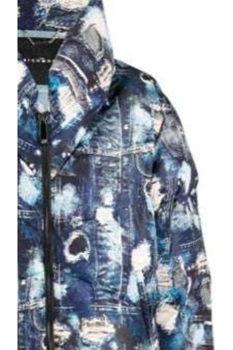 John Richmond Coats & Jackets for Men John Richmond Down Jacket With Iconic Runway Show Pattern