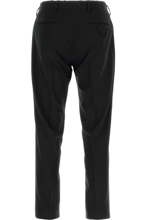 Homeware Prada Black Stretch Wool Pant