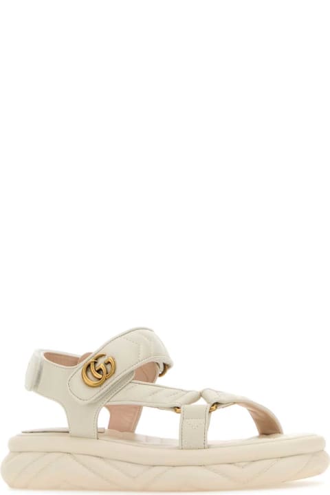 Gucci for Women Gucci Ivory Leather Sandals