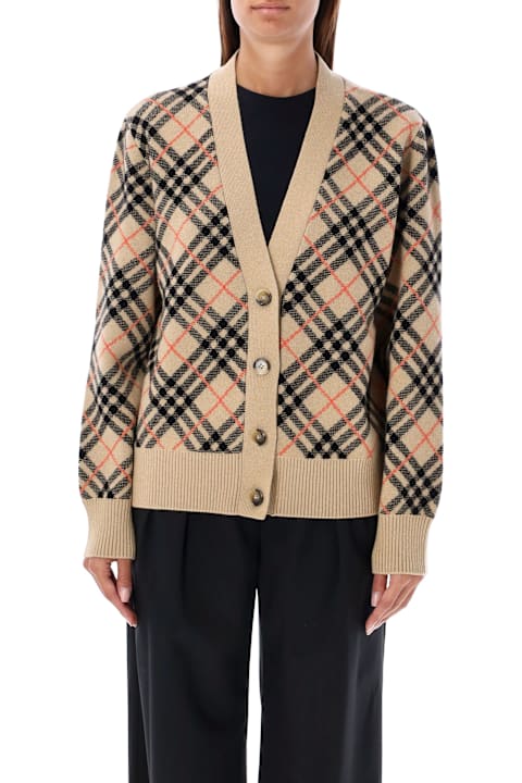 Burberry London for Women Burberry London Check Cashmere Cardigan