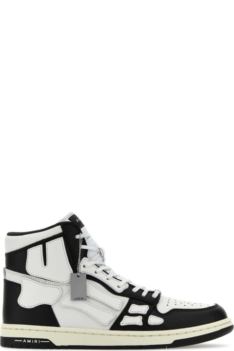 Shoes Sale for Men AMIRI Two-tone Leather Skel Sneakers