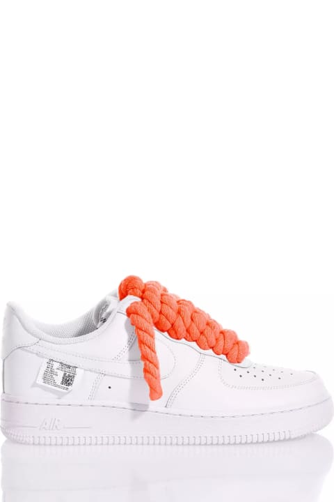 Mimanera Shoes for Women Mimanera Nike Air Force 1 Boom Laces Orange