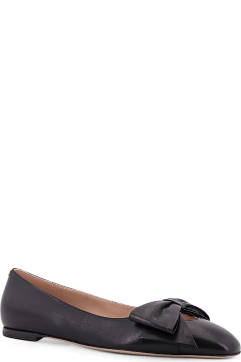 Valentino Garavani Bowow Leather Ballerinas