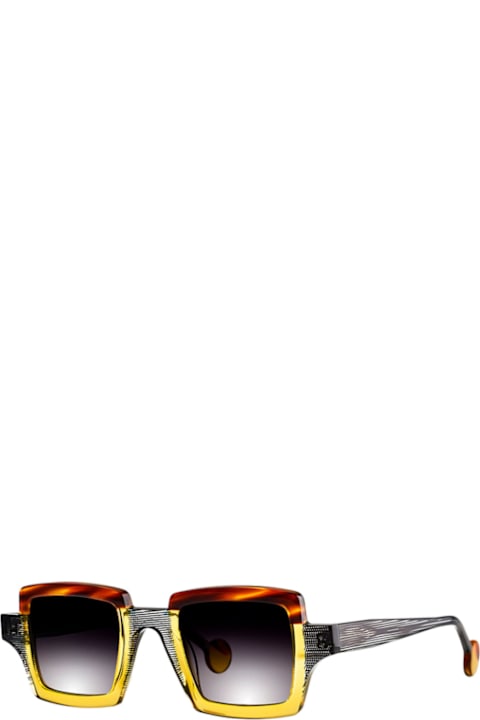 Theo Eyewear for Kids Theo Eyewear Theo Eyewear Orphisme 3 Mustard Transparent/ Cognac & Cigars Sunglasses