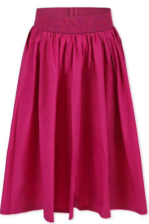 Homeware DKNY Fuchsia Skirt For Girl With Logo