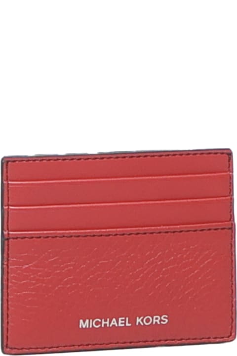 MICHAEL Michael Kors Men MICHAEL Michael Kors Hudson Grained Leather Card Holder