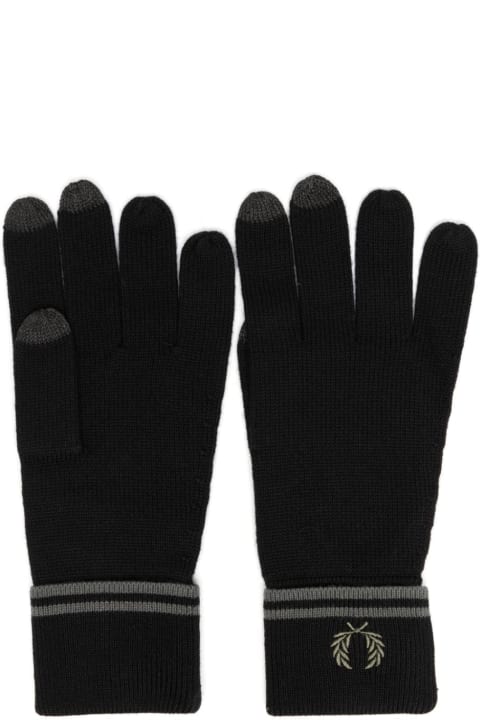 Fred Perry Gloves for Men Fred Perry Fp Twin Tipped Merino Wool Gloves