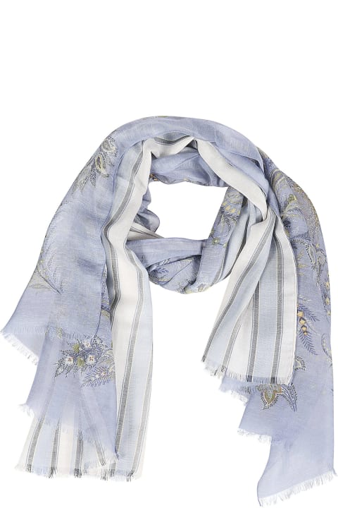 Scarves for Men Etro Double Layer Scarf