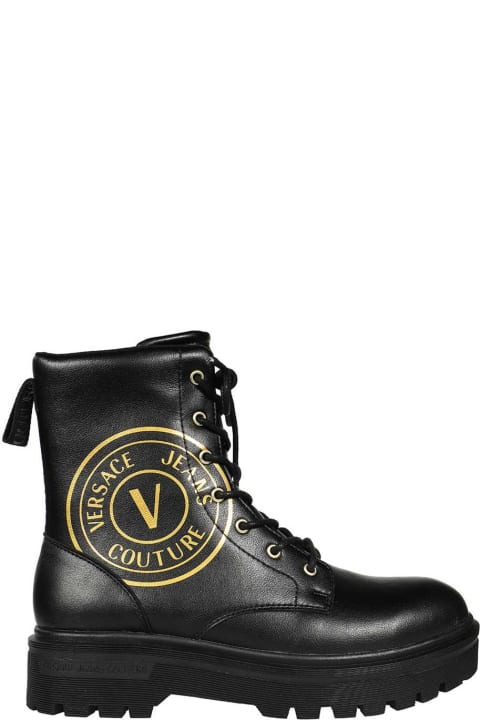 メンズ Versace Jeans Coutureのブーツ Versace Jeans Couture Leather Ankle Boots