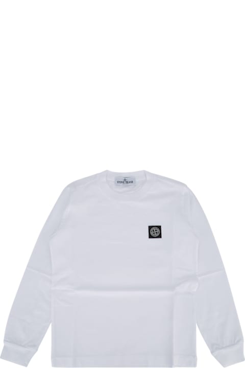 Stone Island Junior T-Shirts & Polo Shirts for Boys Stone Island Junior Ls T-shirt