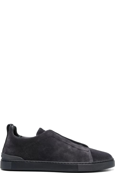 Zegna Sneakers for Men Zegna Triple Stitch Low Top Sneakers