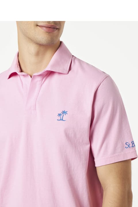 Homeware MC2 Saint Barth Pink Cotton Jersey Man Polo