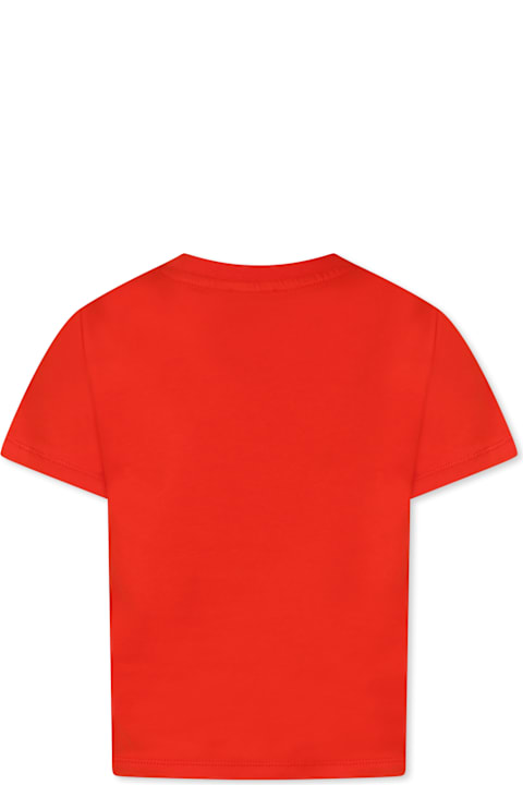 Kenzo Kids T-Shirts & Polo Shirts for Boys Kenzo Kids Red T-shirt For Kids With Logo