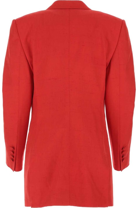 Dolce & Gabbana Coats & Jackets for Women Dolce & Gabbana Red Silk Blend Blazer