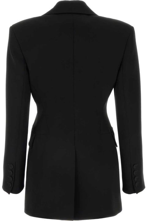 Ermanno Scervino Coats & Jackets for Women Ermanno Scervino Black Stretch Polyester Blazer