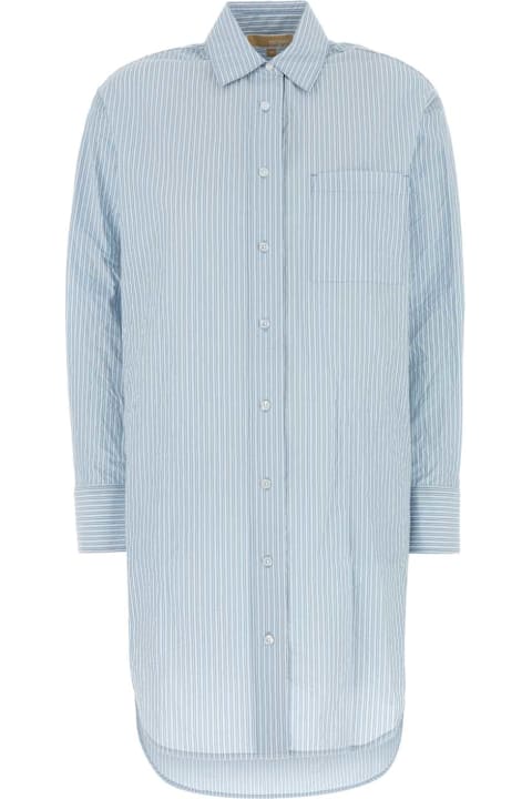 أدوات منزلية Michael Kors Embroidered Chambray Shirt Dress
