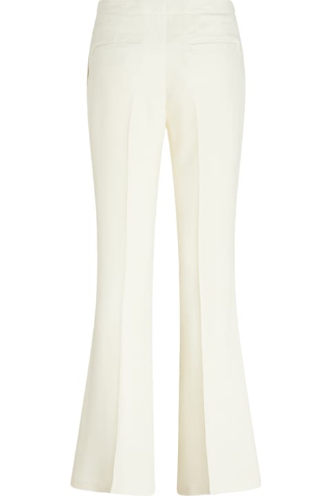 Etro for Women Etro Flare Trousers In White Cady Stretch