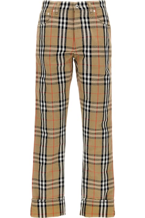 Clothing for Men Burberry Check Pants