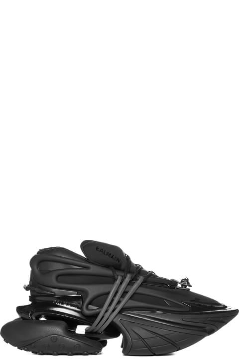メンズ スニーカー Balmain Leather Sneakers