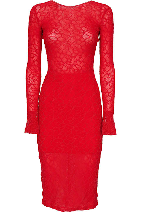 Pinko Dresses for Women Pinko Lace Dress With Open Back